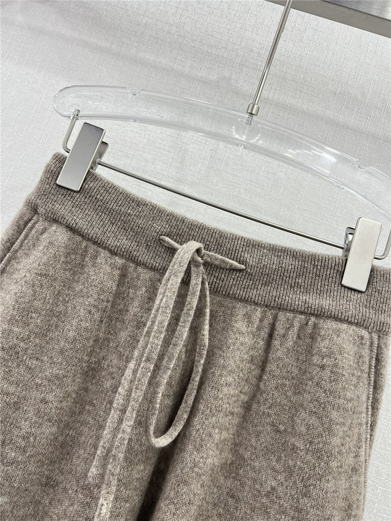 L0r0 P1ana wide leg cashmere loose trousers