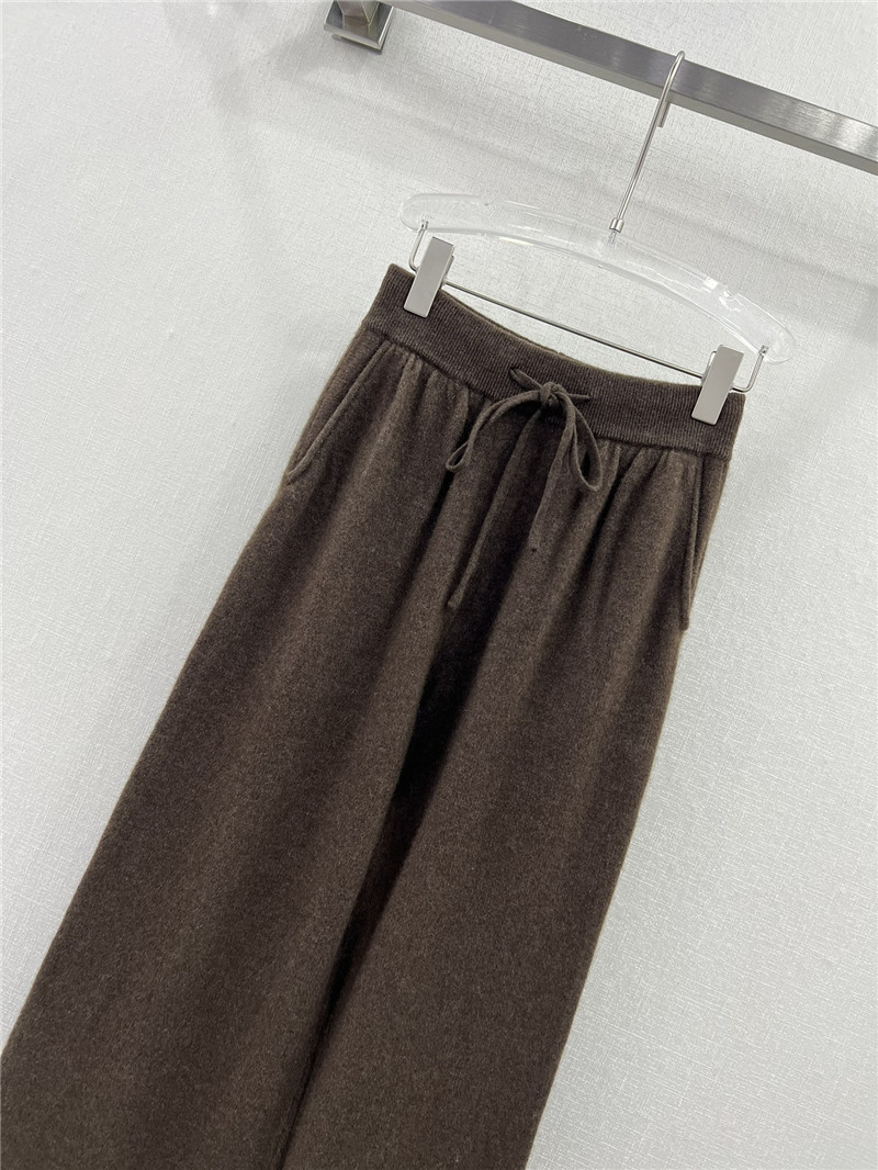 L0r0 P1ana wide leg cashmere loose trousers