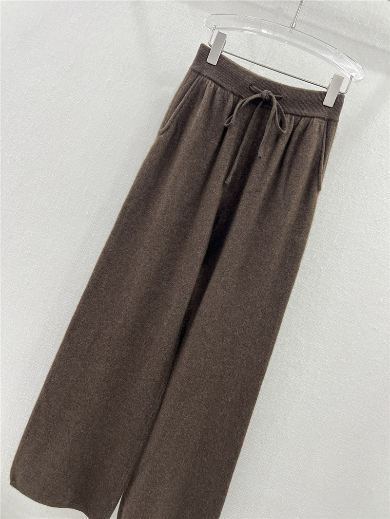 L0r0 P1ana wide leg cashmere loose trousers
