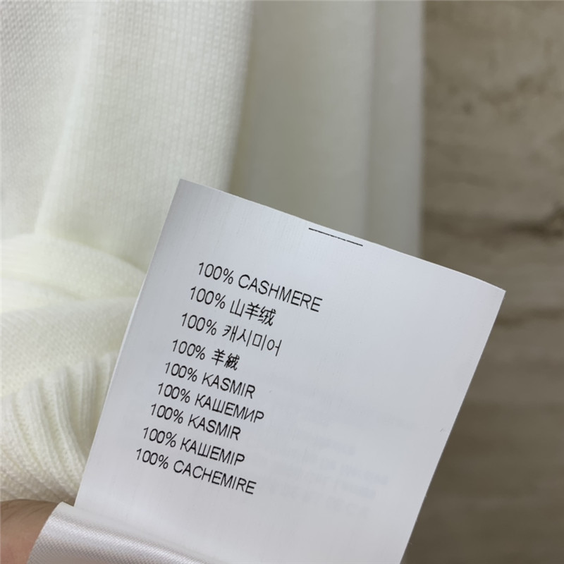 Miu Miu White Logo Knitted Cardigan