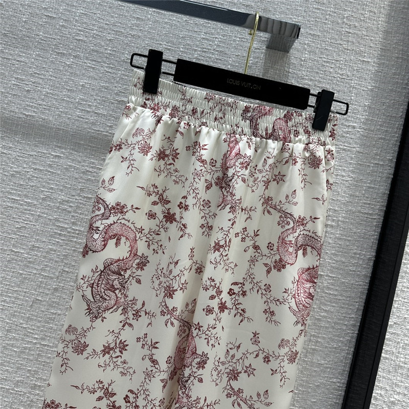 l0vis Vvtt0n lv floral print pajama style suit