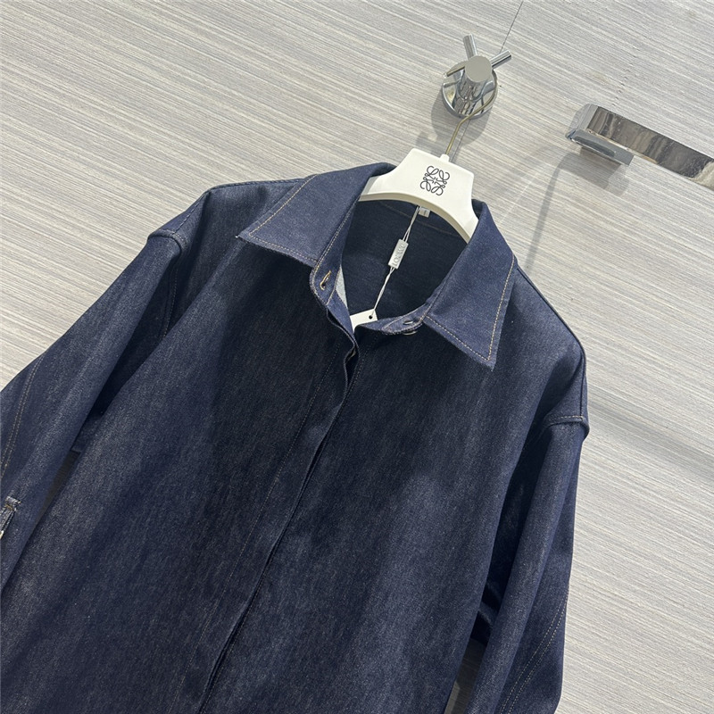 L0ew* washed native blue denim shirt jacket