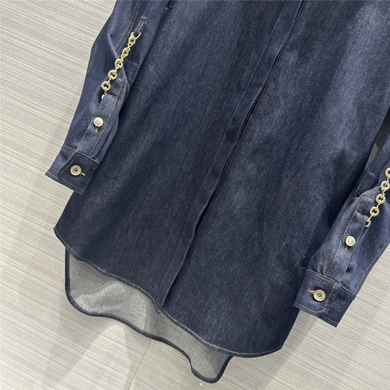 L0ew* washed native blue denim shirt jacket