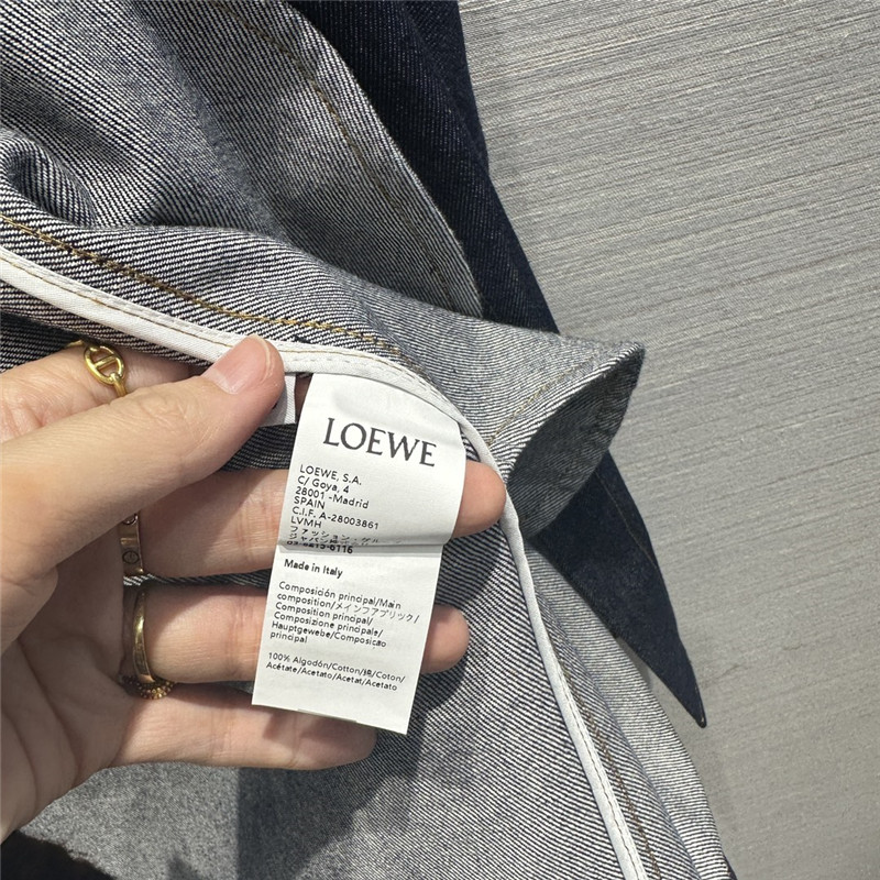 L0ew* washed native blue denim shirt jacket