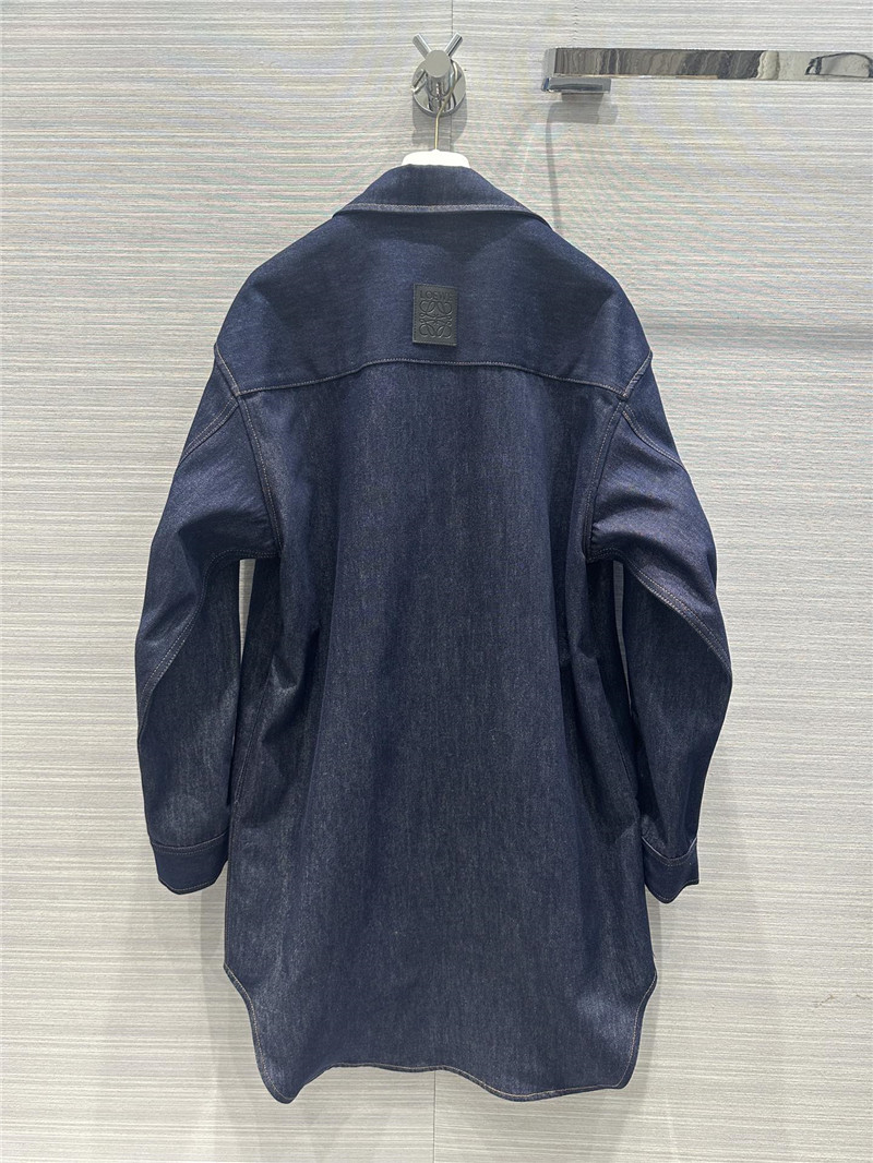 L0ew* washed native blue denim shirt jacket