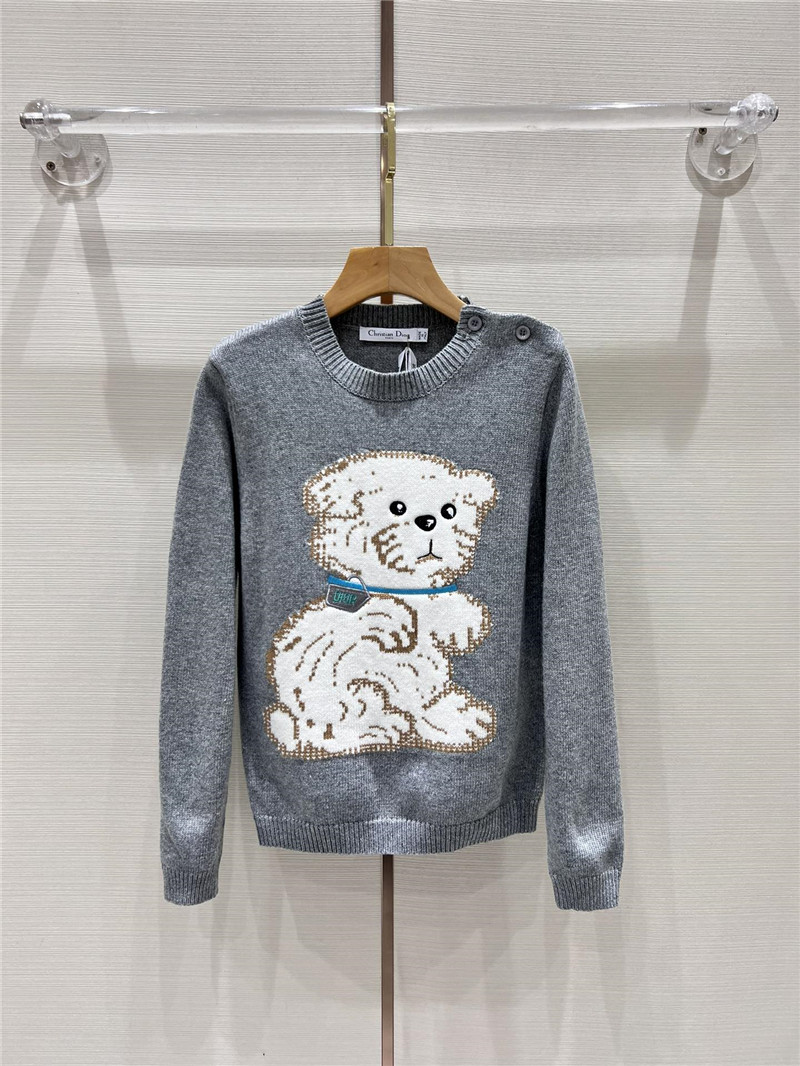 D10r animal knitted pullover sweater