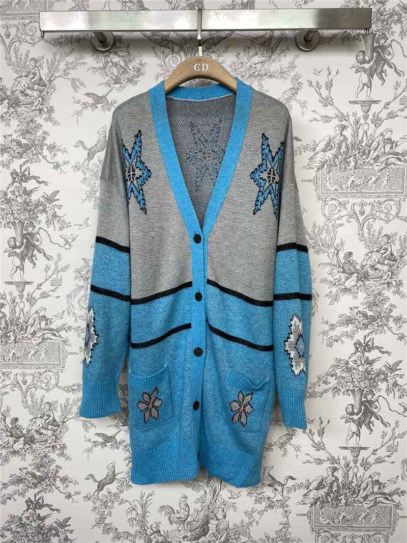L0ew* yarn mid-length knit cardigan
