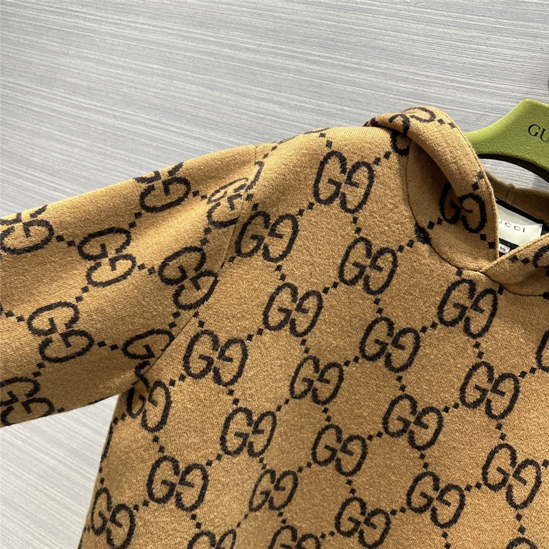 Gvc*1 monogram hooded sweater