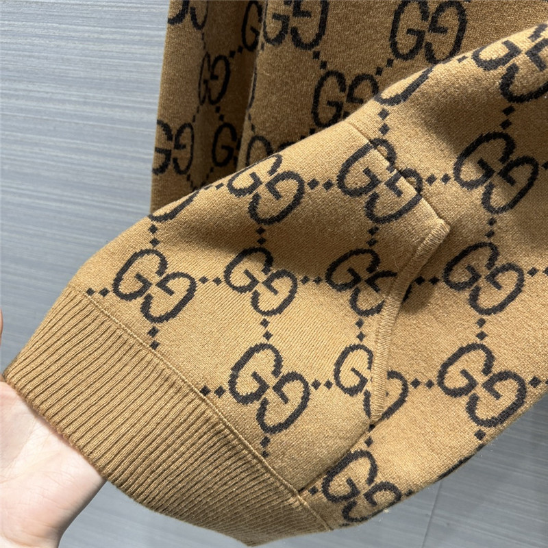 Gvc*1 monogram hooded sweater