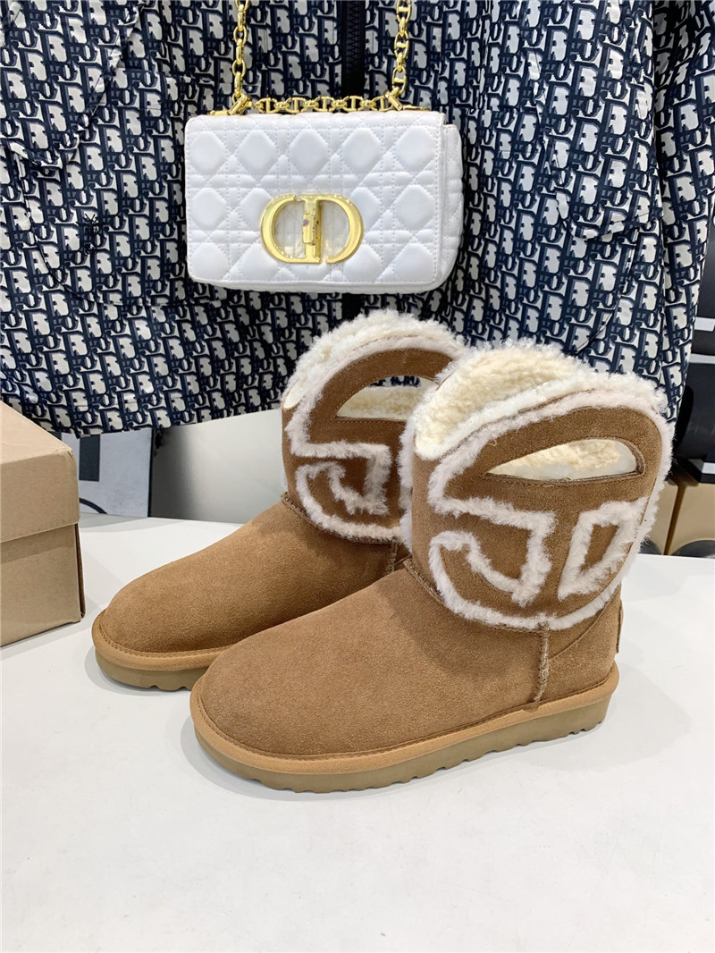 UGG x Telfar Denim Brown Mini Boot
