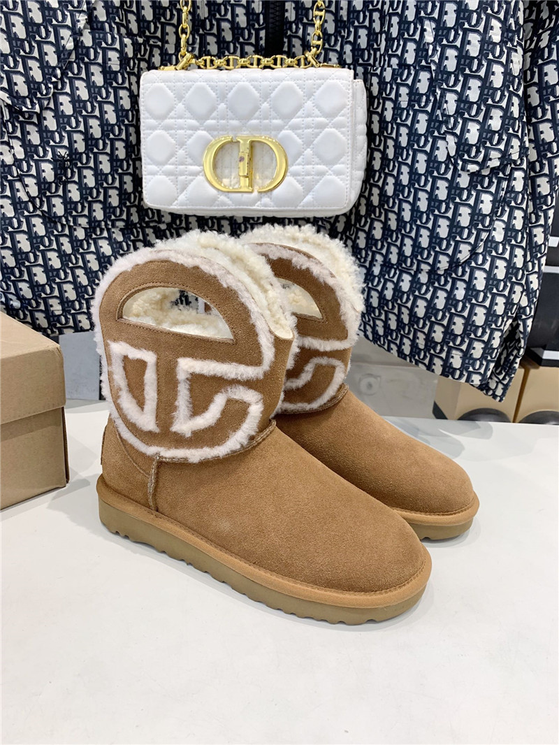 UGG x Telfar Denim Brown Mini Boot