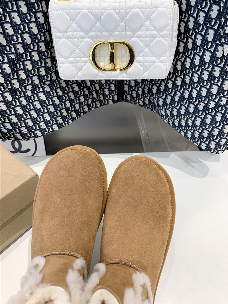 UGG x Telfar Denim Brown Mini Boot