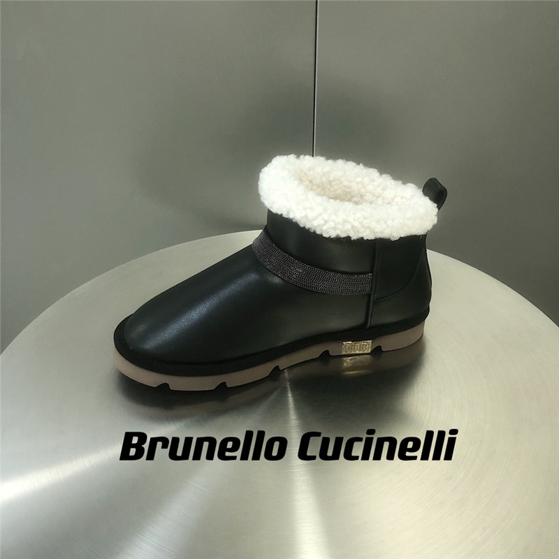 BC Leather Shearling Cozy Booties