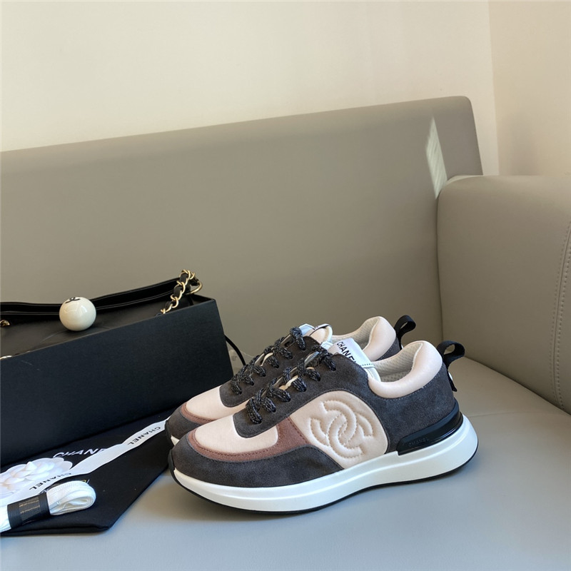Ch**el sneakers women dark gray