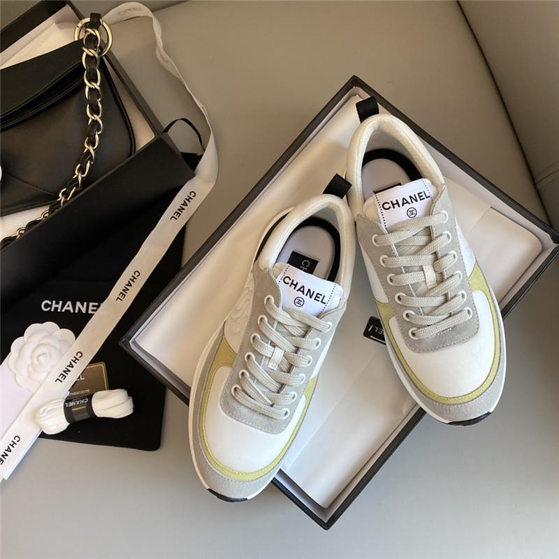 Ch**el sneakers women yellow