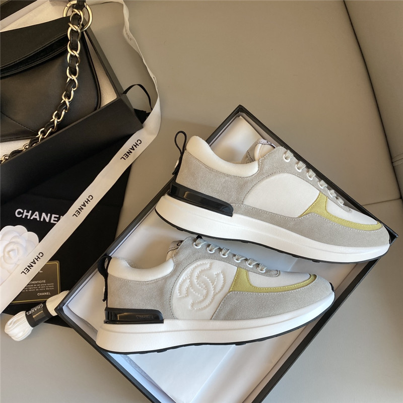 Ch**el sneakers women yellow