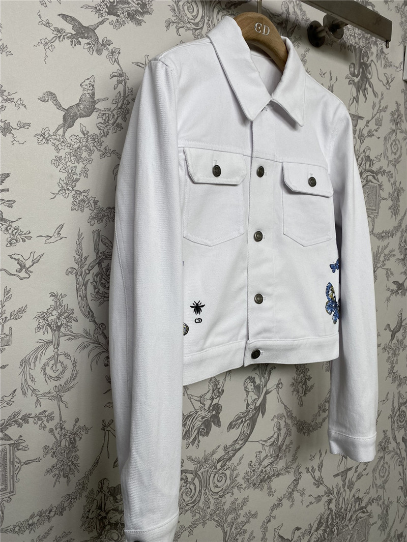 D10r new butterfly material denim jacket