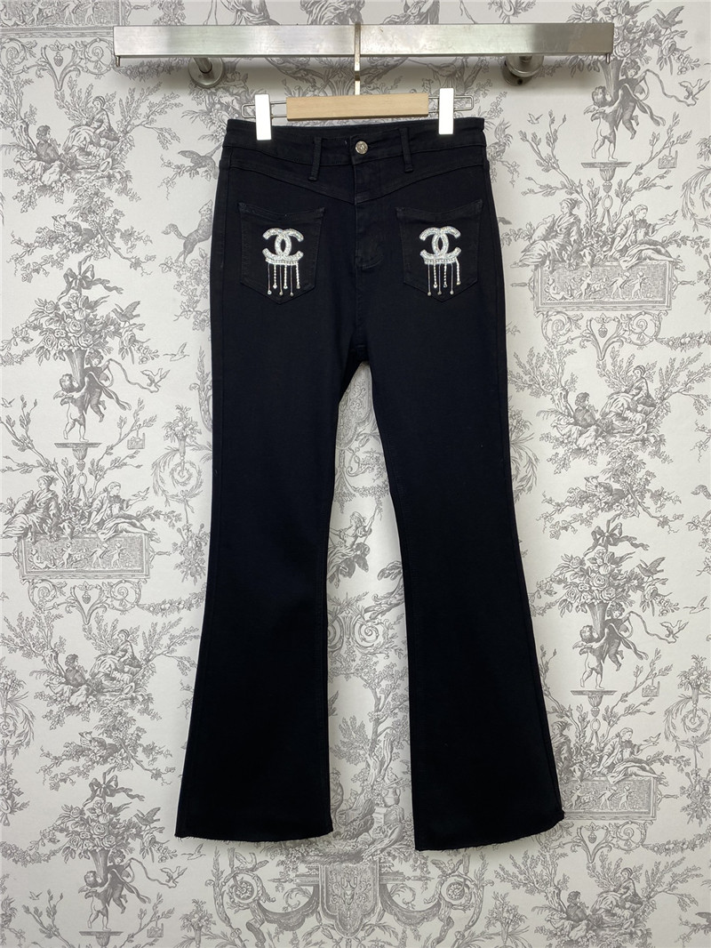 Ch**el early spring new bootcut jeans