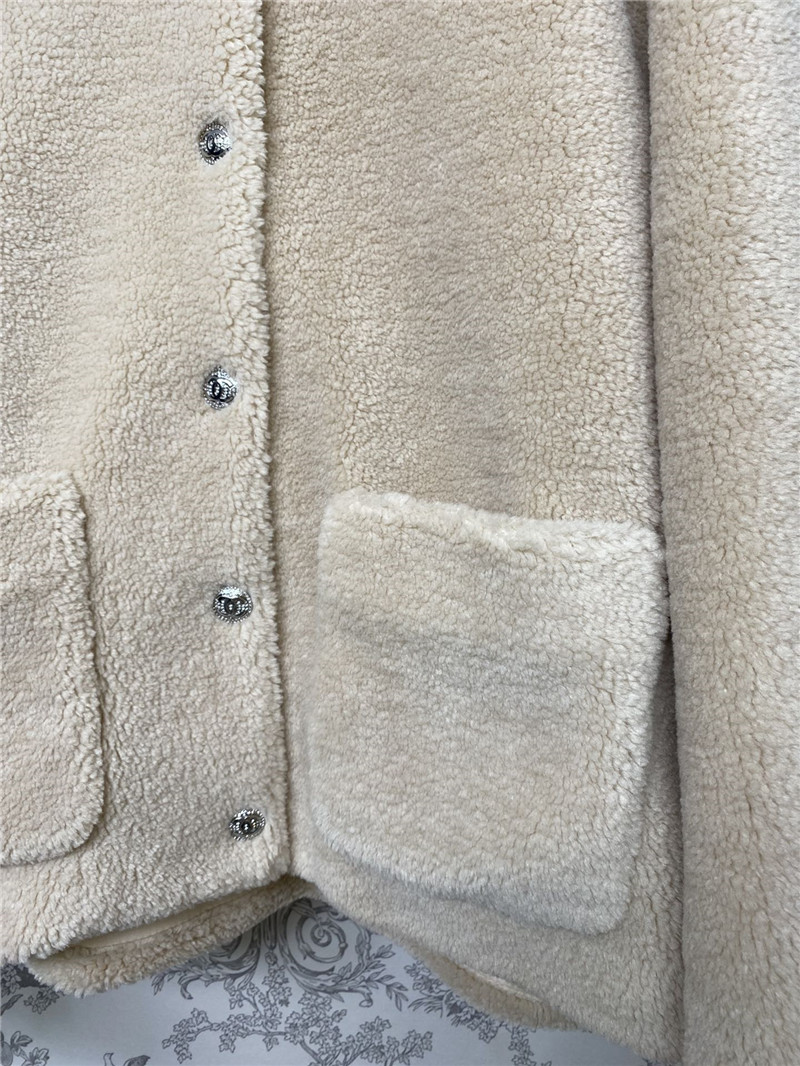Ch**el new lamb wool hooded jacket