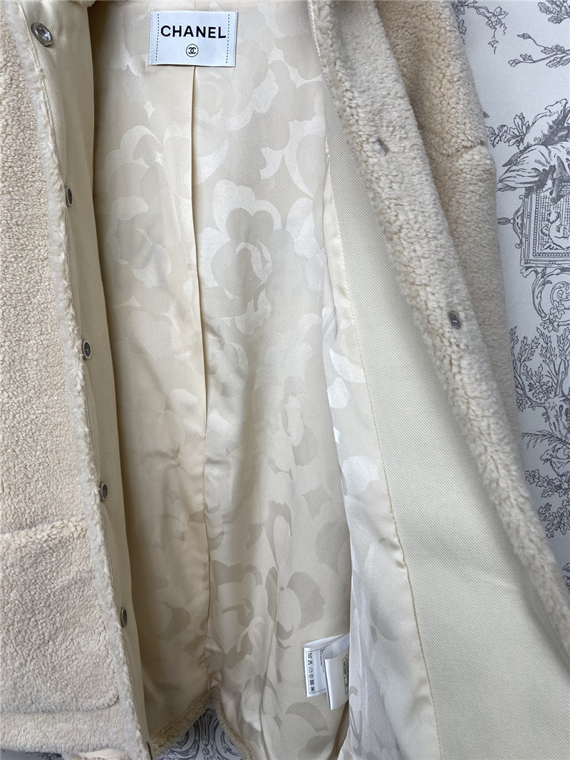 Ch**el new lamb wool hooded jacket