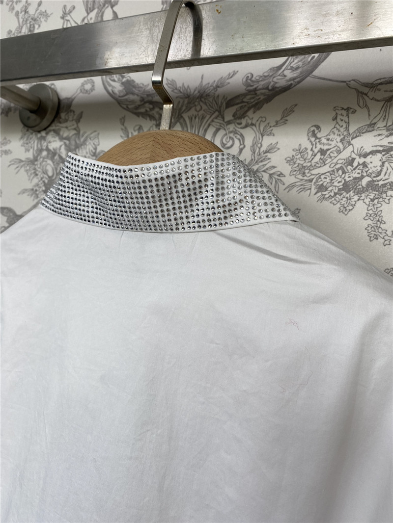 pra*a early spring new D1am0nd collar shirt