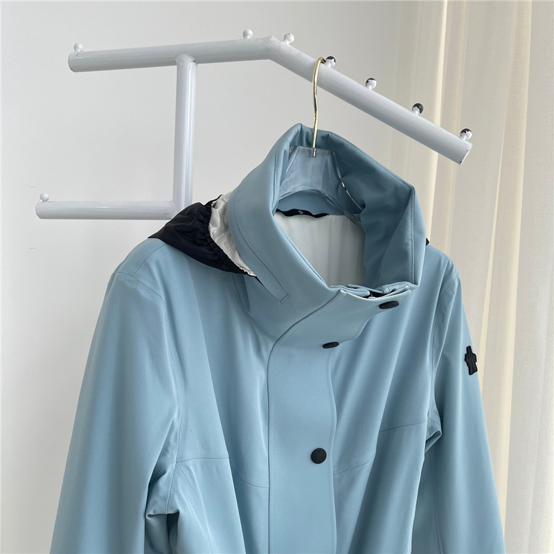 Moncler blue cotton jacket