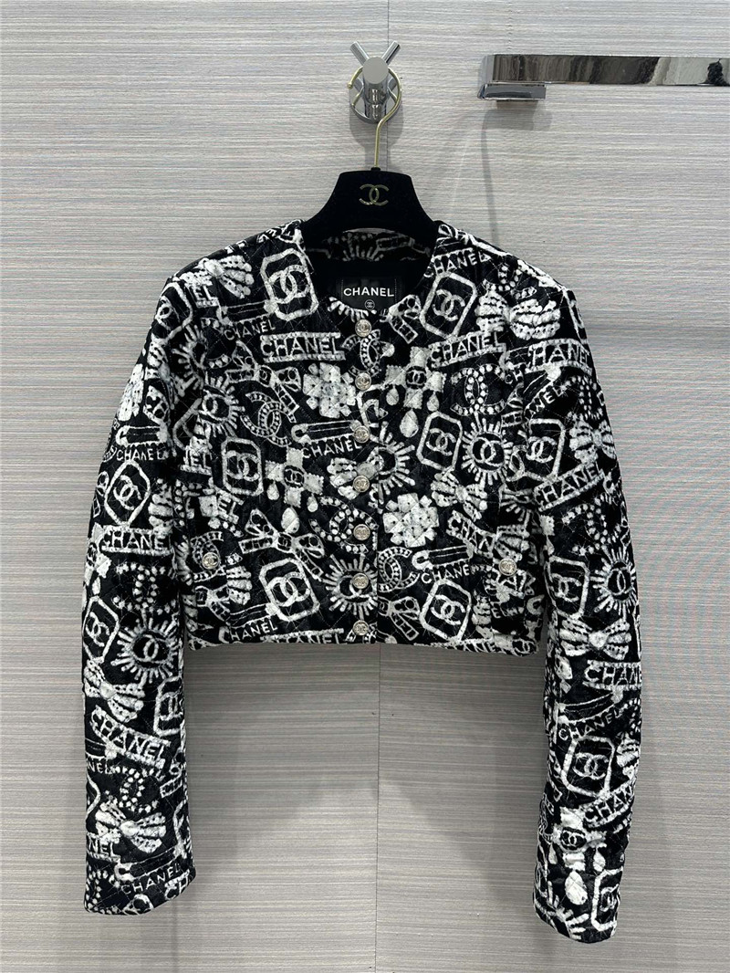 Ch**el silk quilted jacket