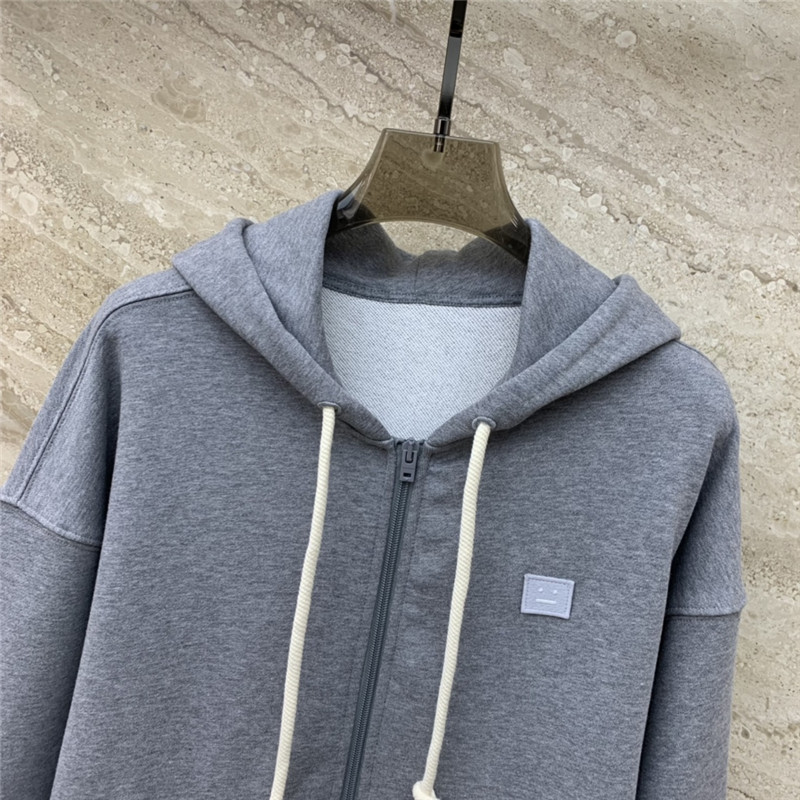 Acne Studios Zipper Hooded Sweatshirt