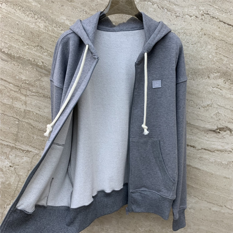 Acne Studios Zipper Hooded Sweatshirt