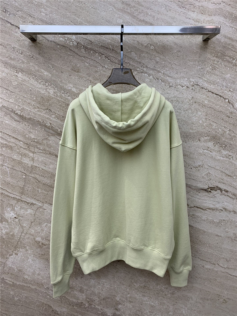 acne studios zipper drawstring hooded sweatshirt jacket