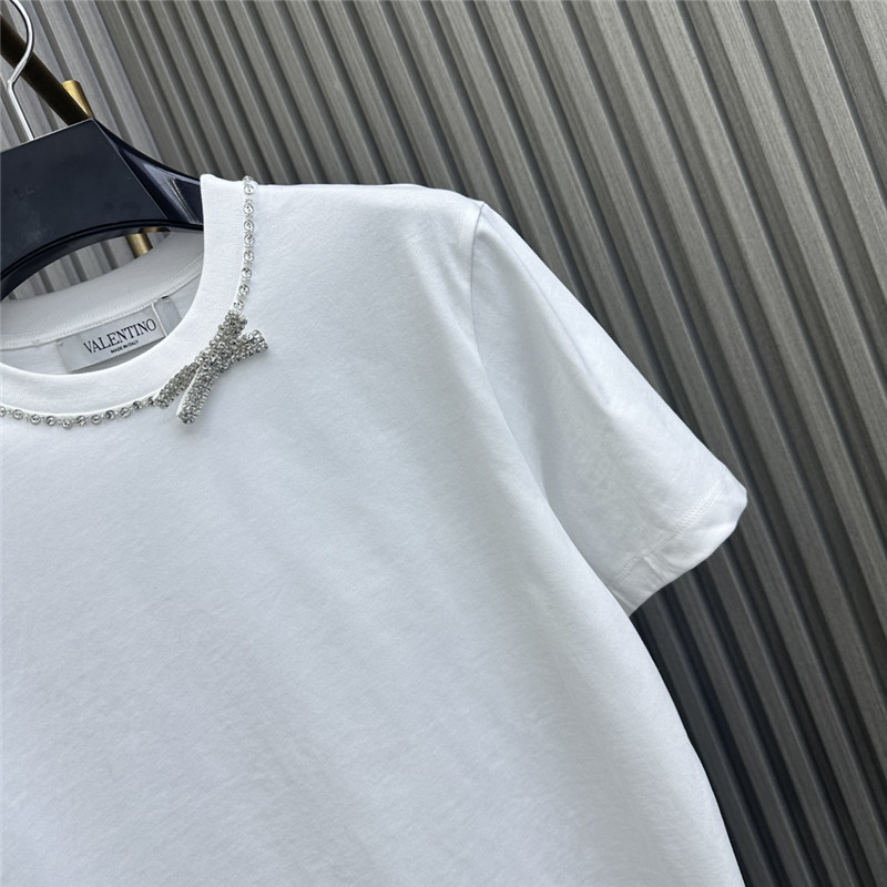 Va1e*ntin0 rhinestone bow t-shirt