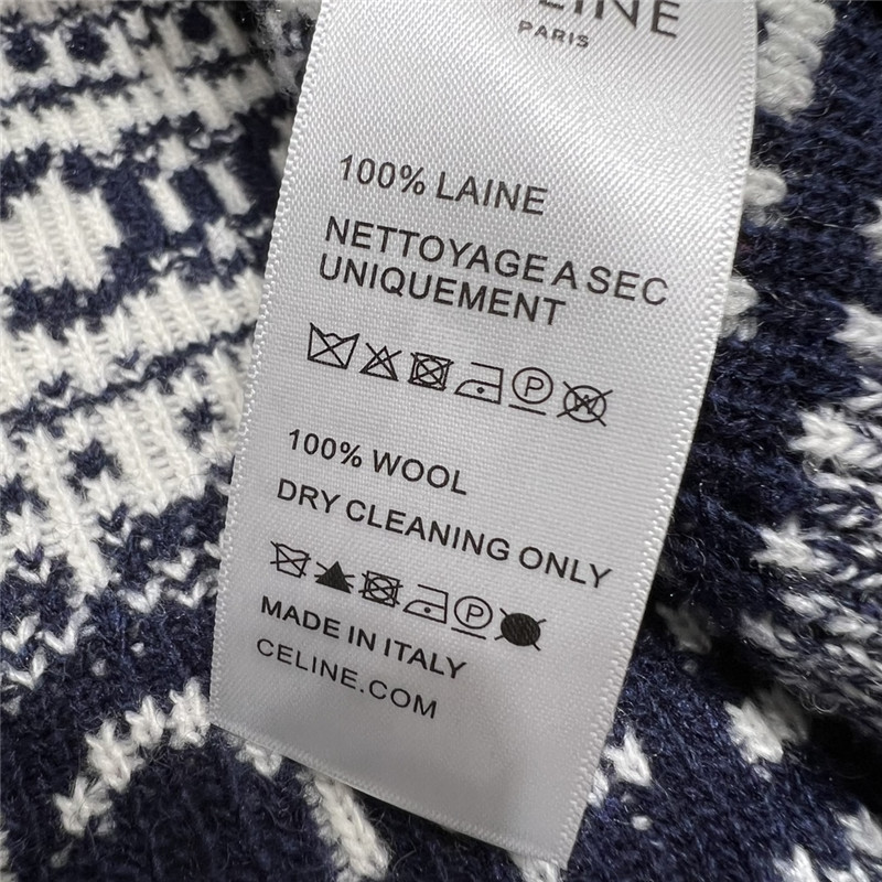 Ce1i*e logo v-neck wool cardigan