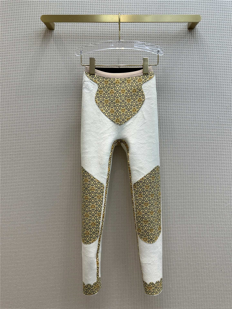 D10r little bee decorative velvet thickened leggings