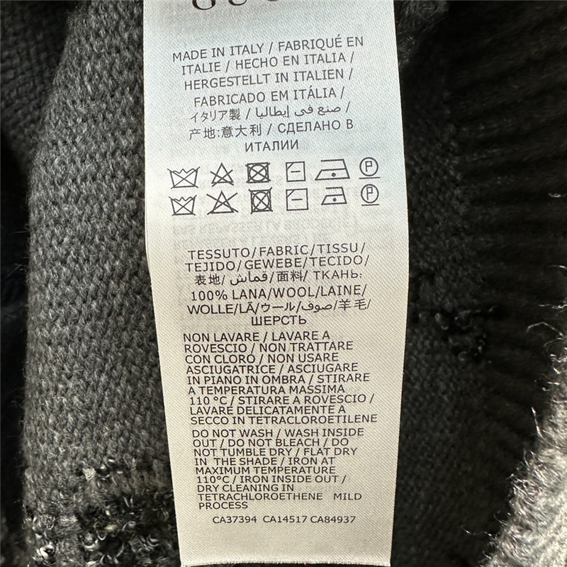 GG Intarsia V-Neck Knitted Cardigan