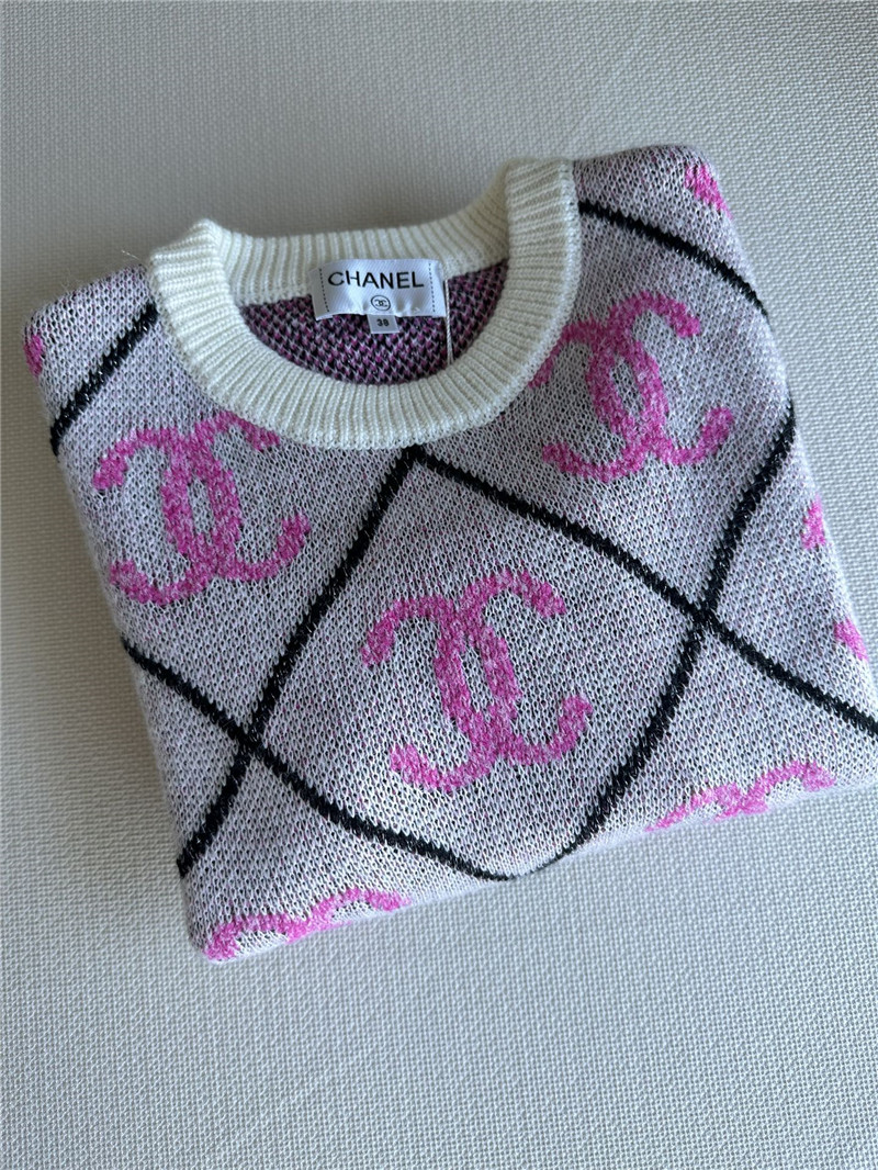 ch**el pink logo D1am0nd sweater