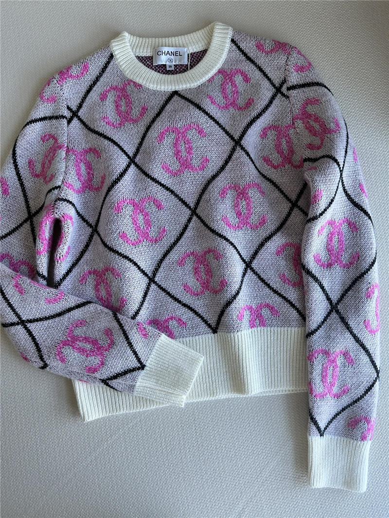 ch**el pink logo D1am0nd sweater