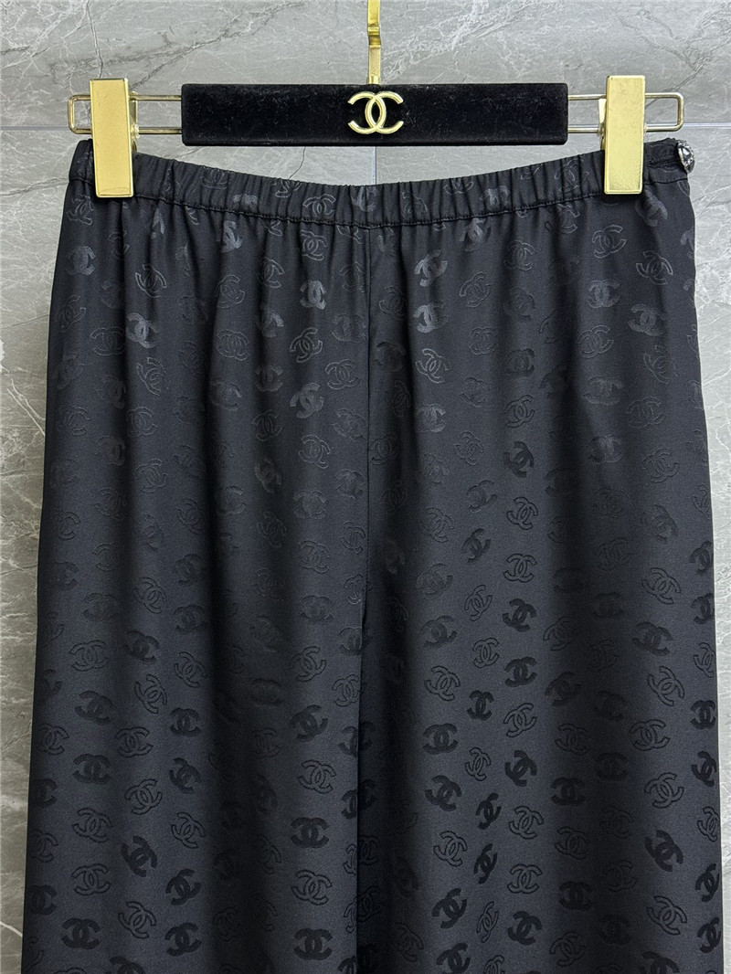 Ch**el full logo silk pants