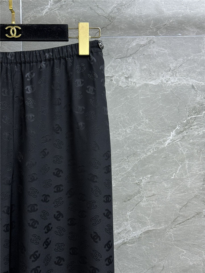 Ch**el full logo silk pants