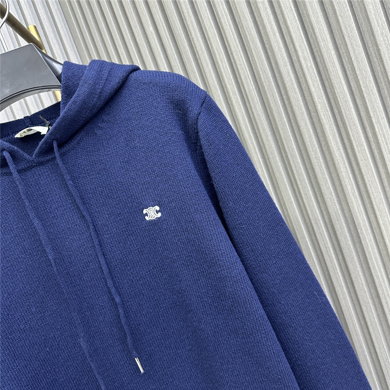 Ce1i*e logo hooded sweatshirt blue