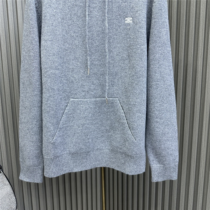 Ce1i*e logo hooded sweatshirt grey