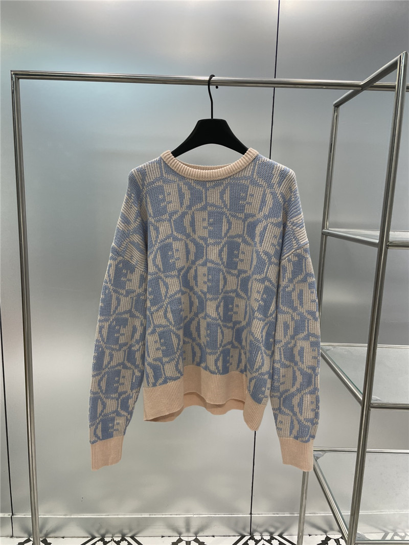 Acne Studios Jacquard Sweater Beige