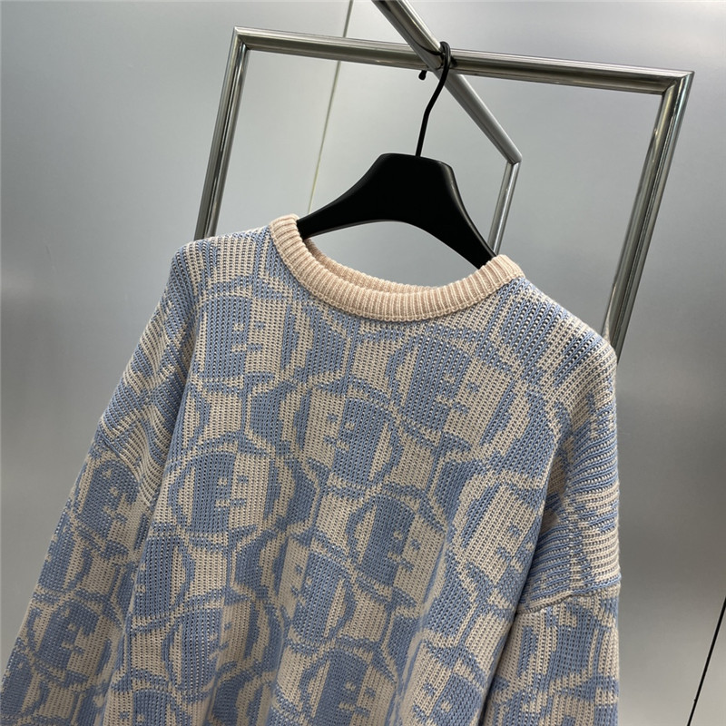Acne Studios Jacquard Sweater Beige