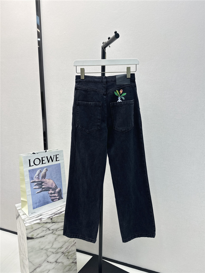 L0ew* new ginseng essence embroidery series jeans
