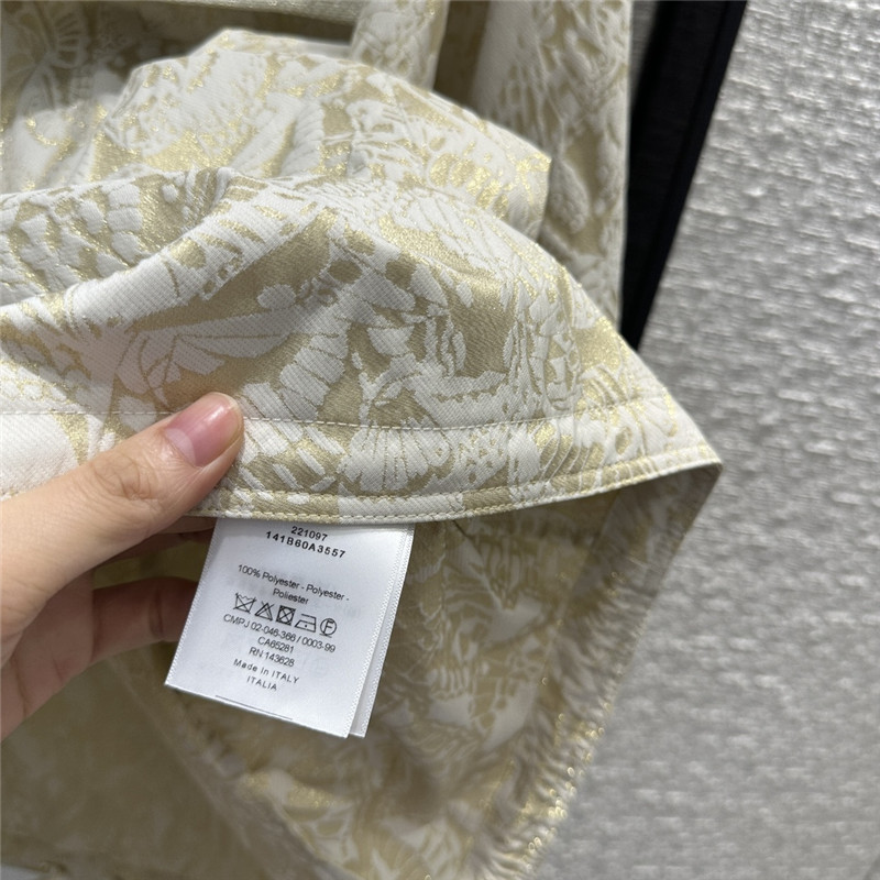 D10r rui butterfly flower element jacquard fabric hooded jacket