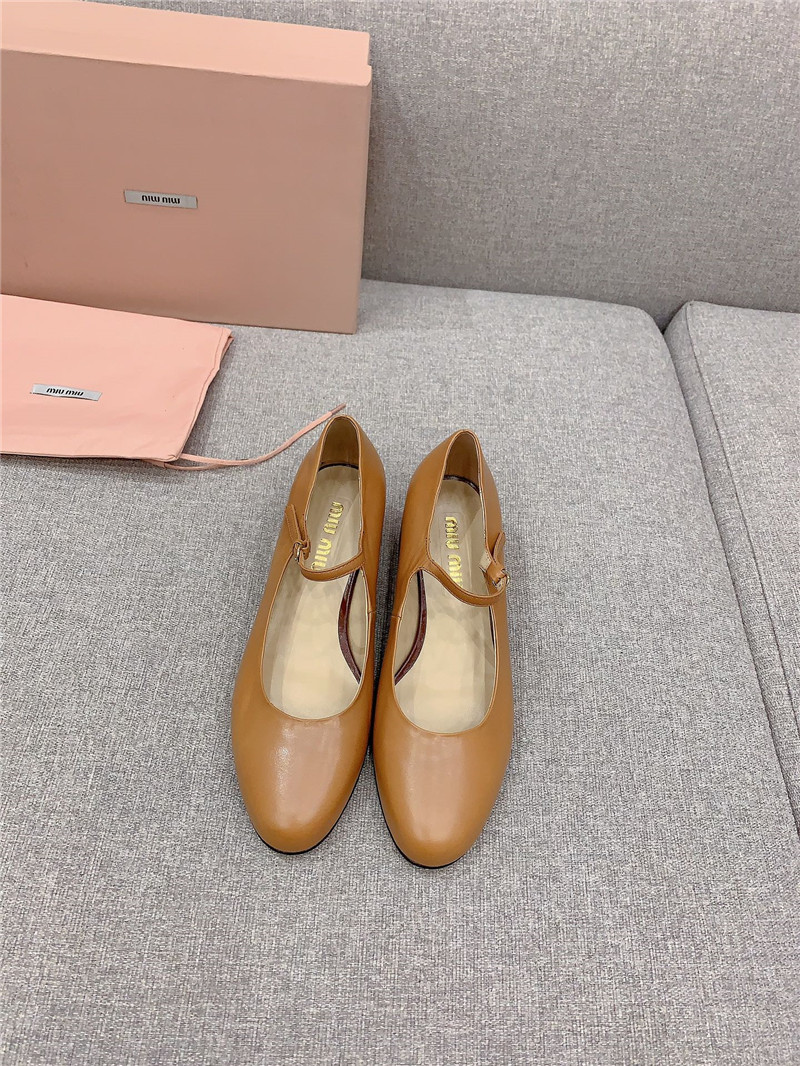 M1um1u new thick heel mary jane shoes
