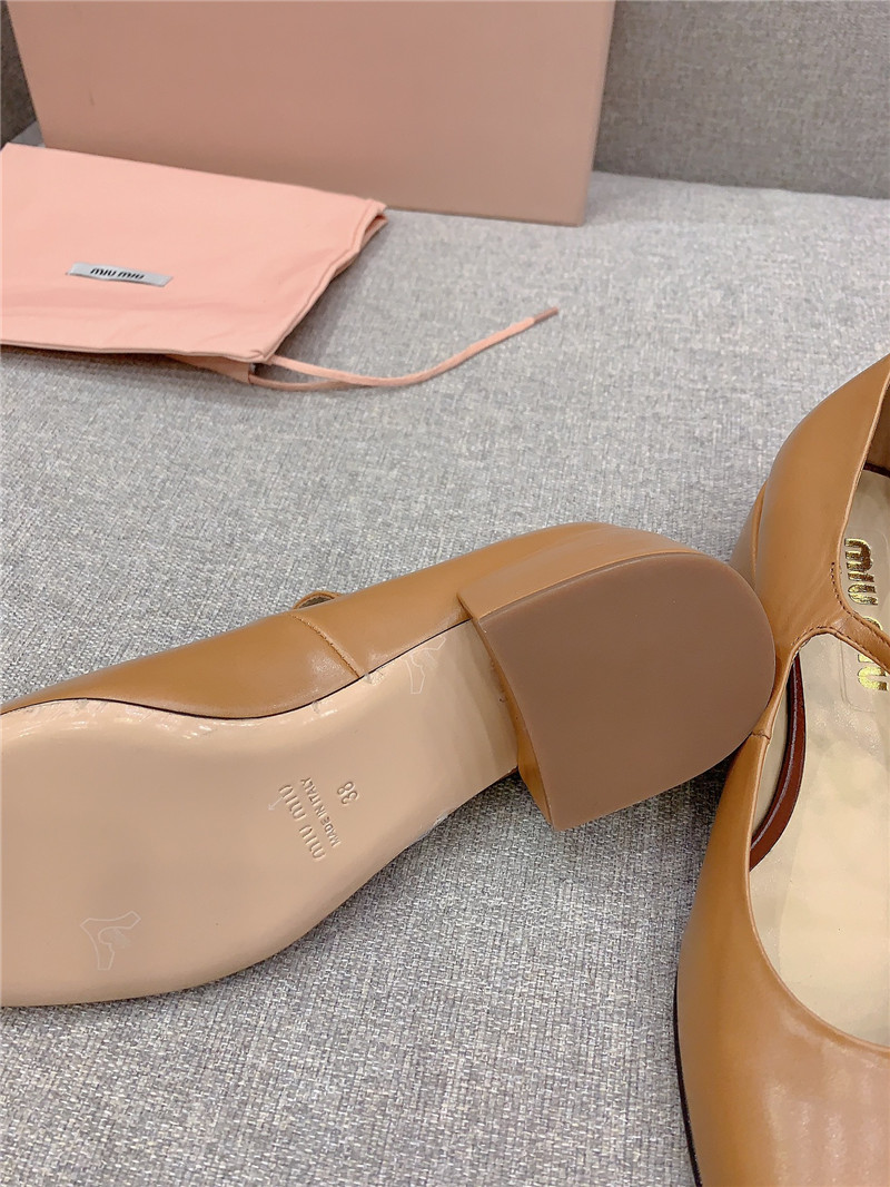 M1um1u new thick heel mary jane shoes