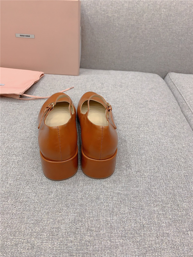 M1um1u new thick heel mary jane shoes