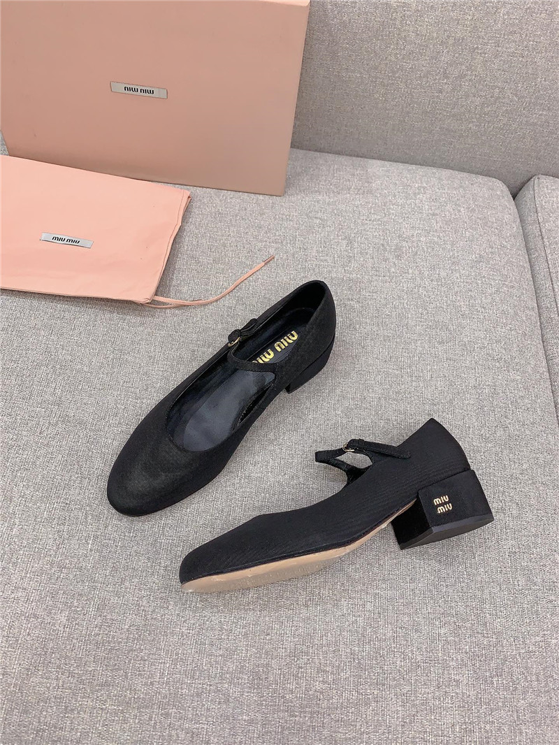 M1um1u new thick heel mary jane shoes