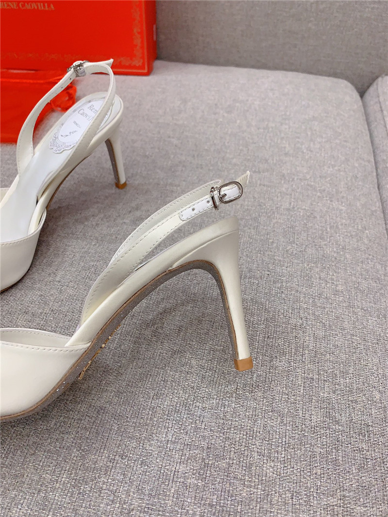 rene caovilla new satin bow high heels