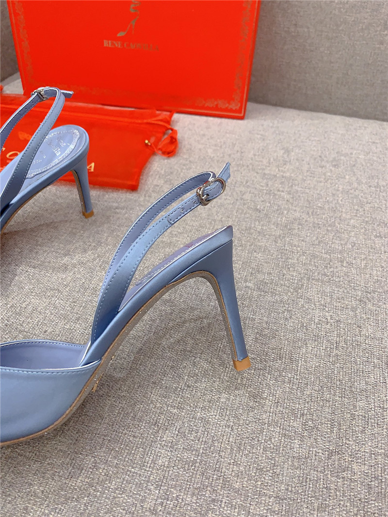 rene caovilla new satin bow high heels